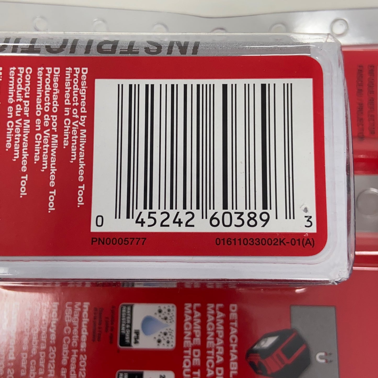 Serial #/Tag-UNT5487002WK