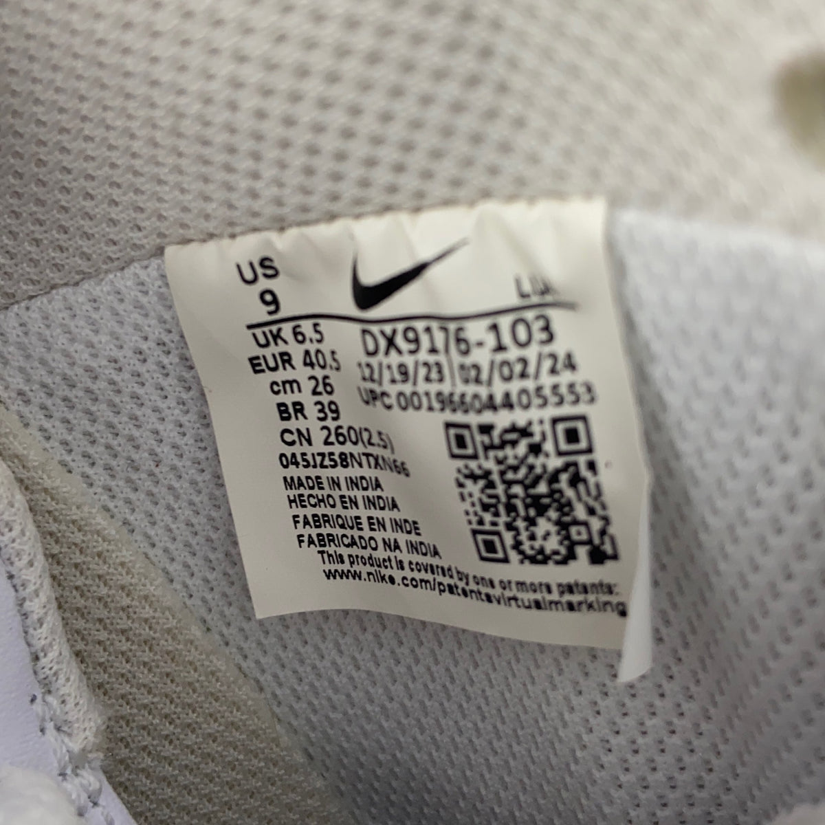 Serial #/Tag-UNT790458A1K