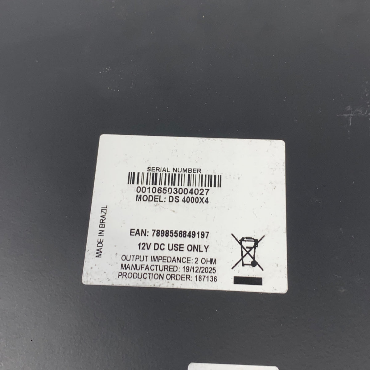 Serial #/Tag-UNT536344VRM