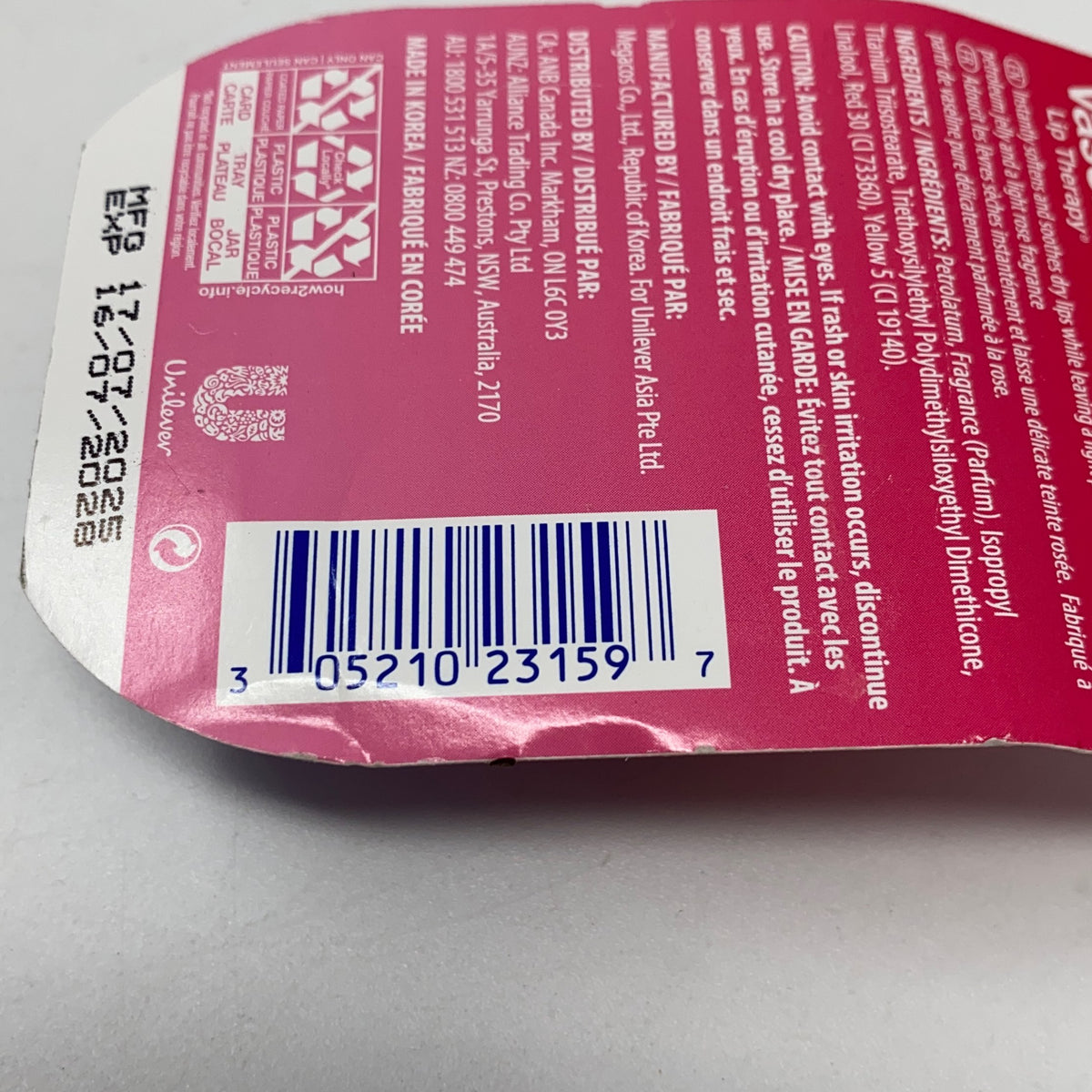 Serial #/Tag-UNT389835CQH