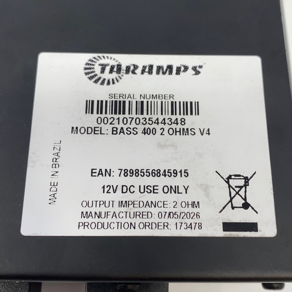 Serial #/Tag-LPNAC120828940