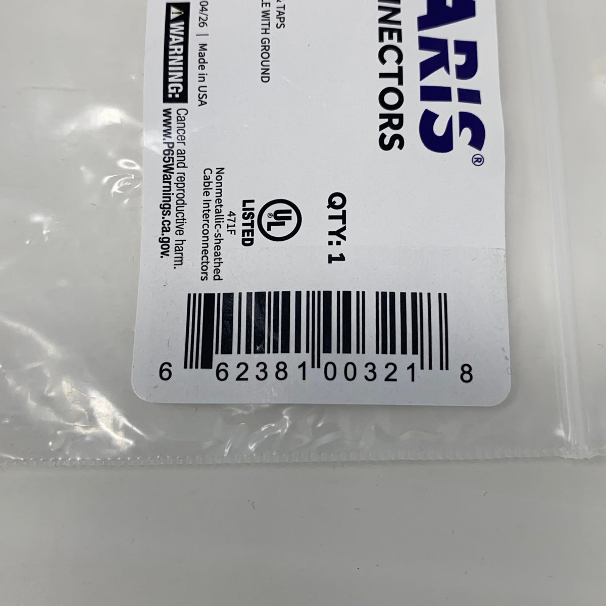 Serial #/Tag-LPNO619455000