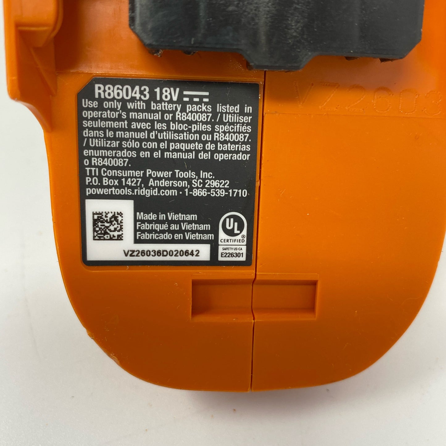Serial #/Tag-UNT902202NJJ
