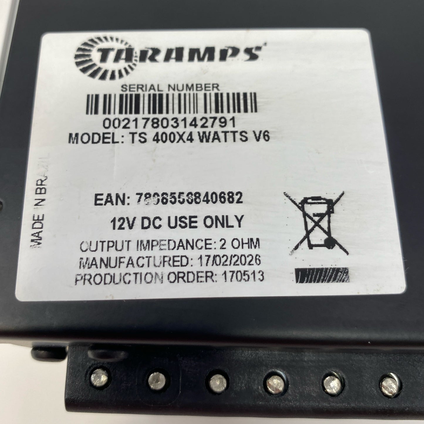 Serial #/Tag-UNT673847HKX