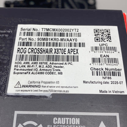 Serial #/Tag-UNT3607765PD