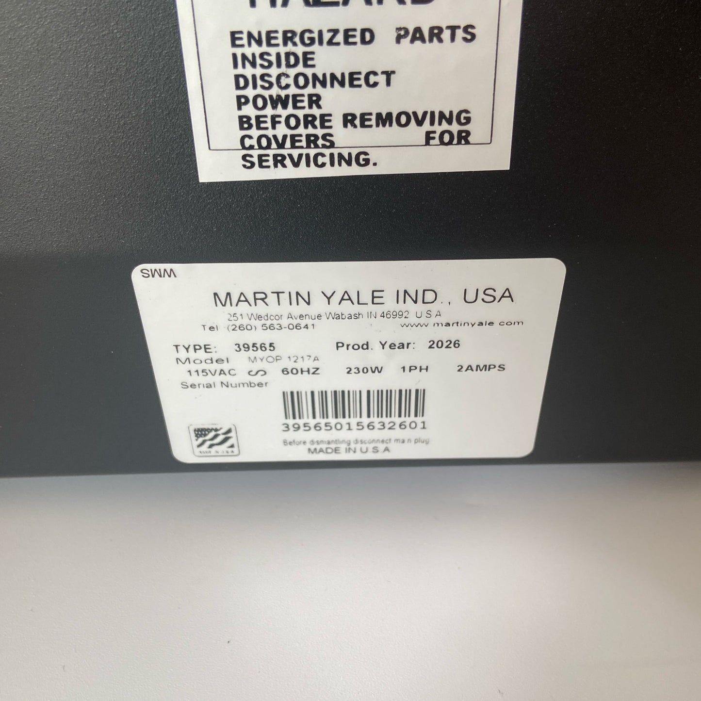 Serial #/Tag-LPNRRHX0159977