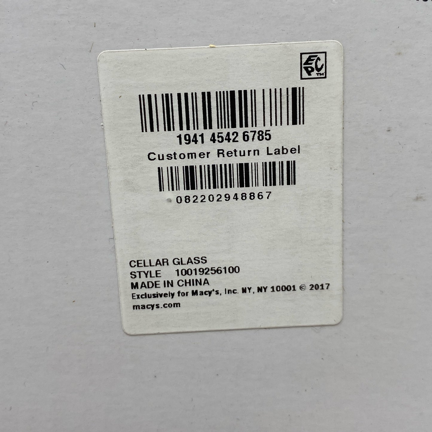 Serial #/Tag-UNT851664UL6J