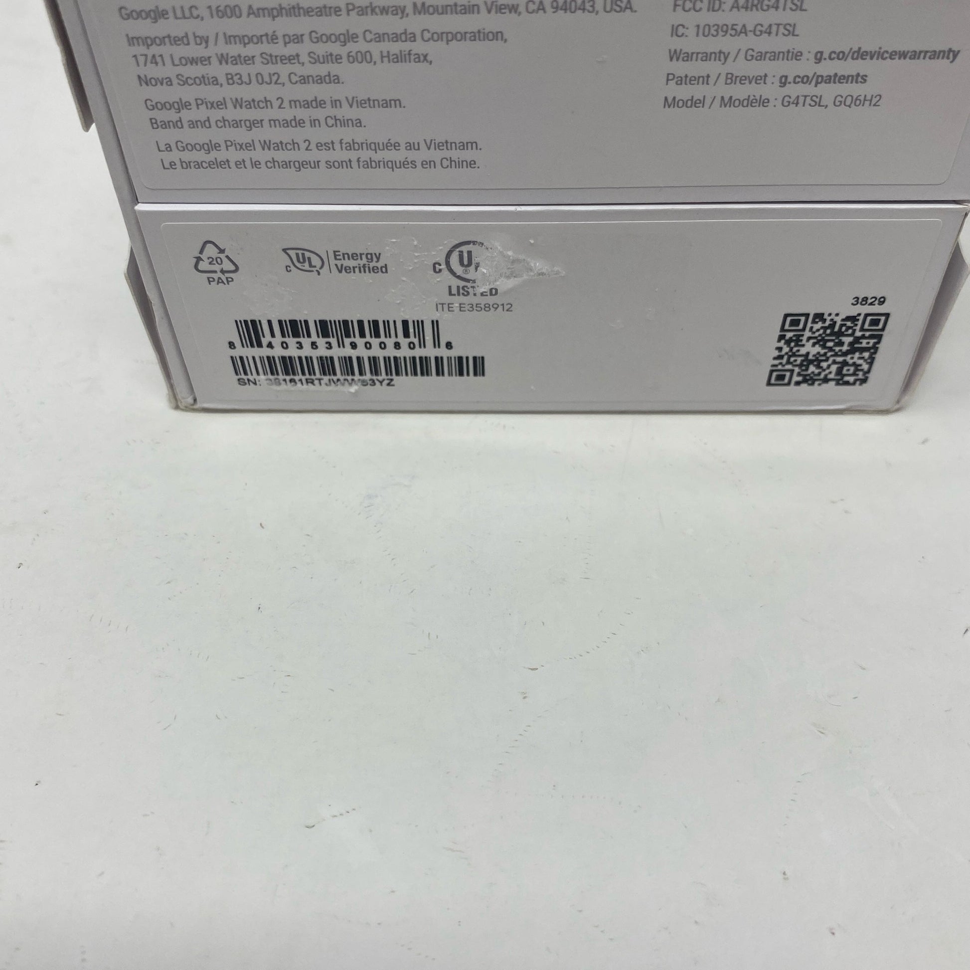 Serial #/Tag-UNT73703285H
