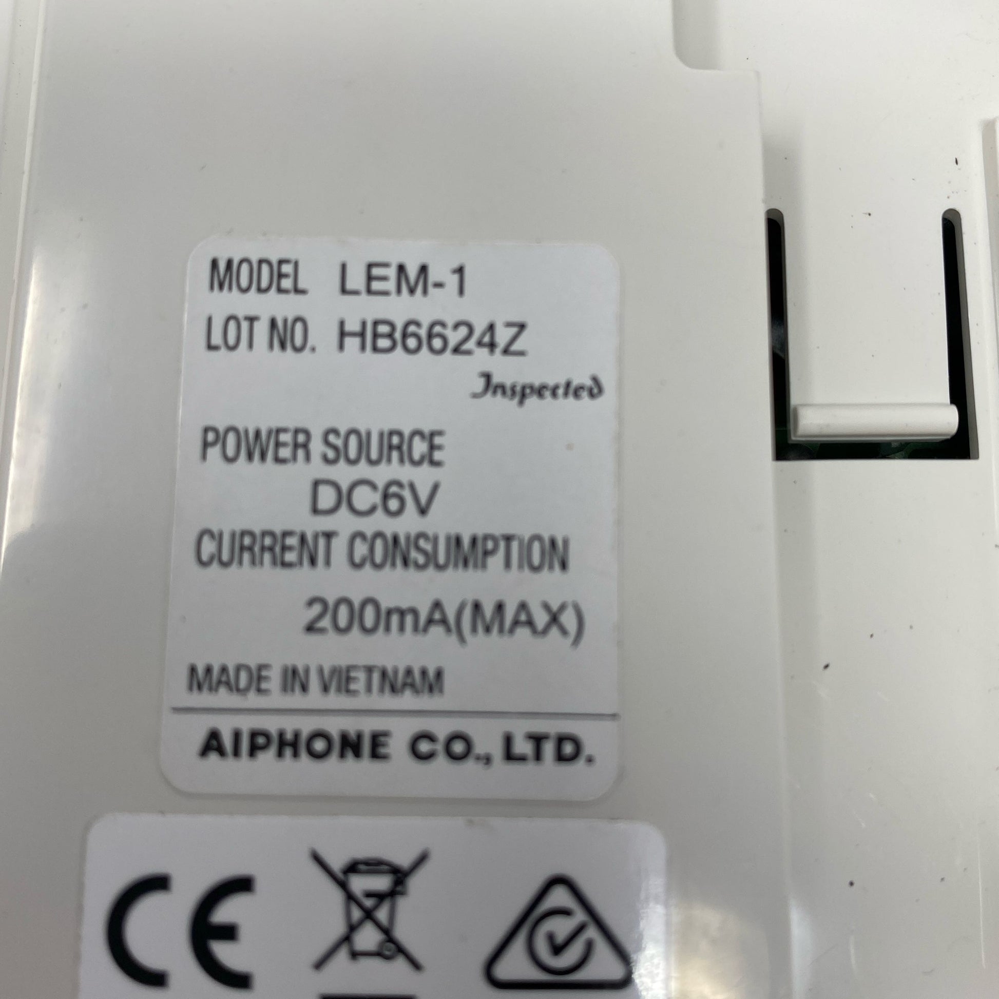 Serial #/Tag-LPNPMGR1382106