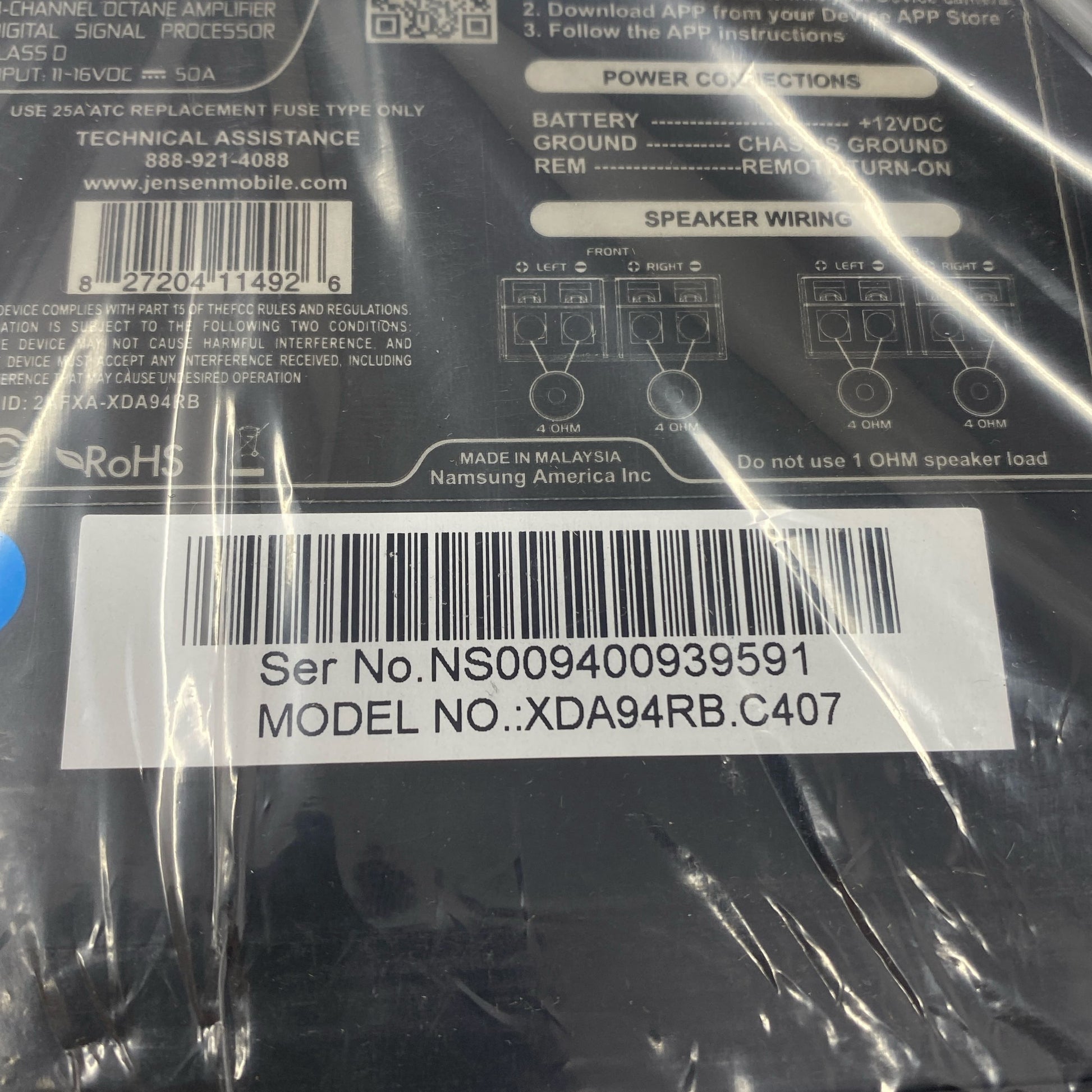 Serial #/Tag-UNT1029574OXD