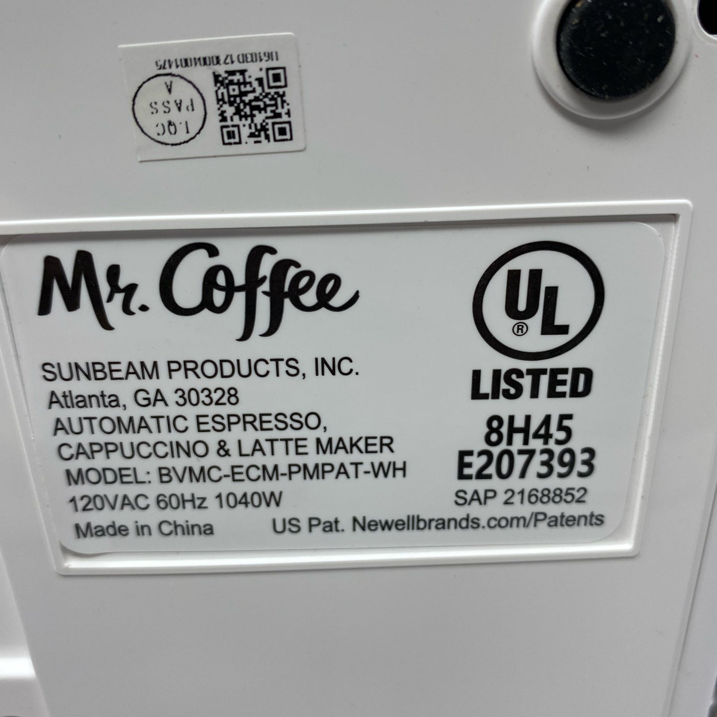 Serial #/Tag-LPNPMCL1051147