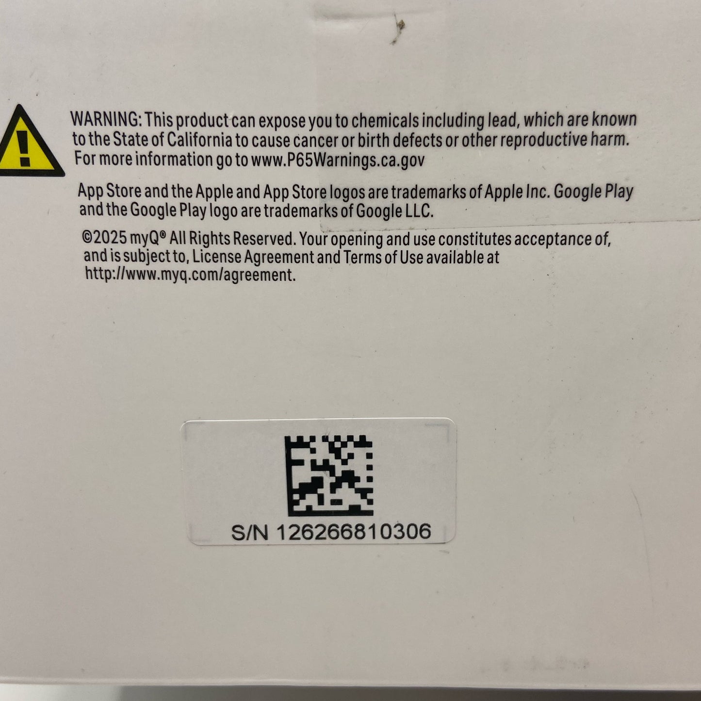 Serial #/Tag-UNT727191OUX