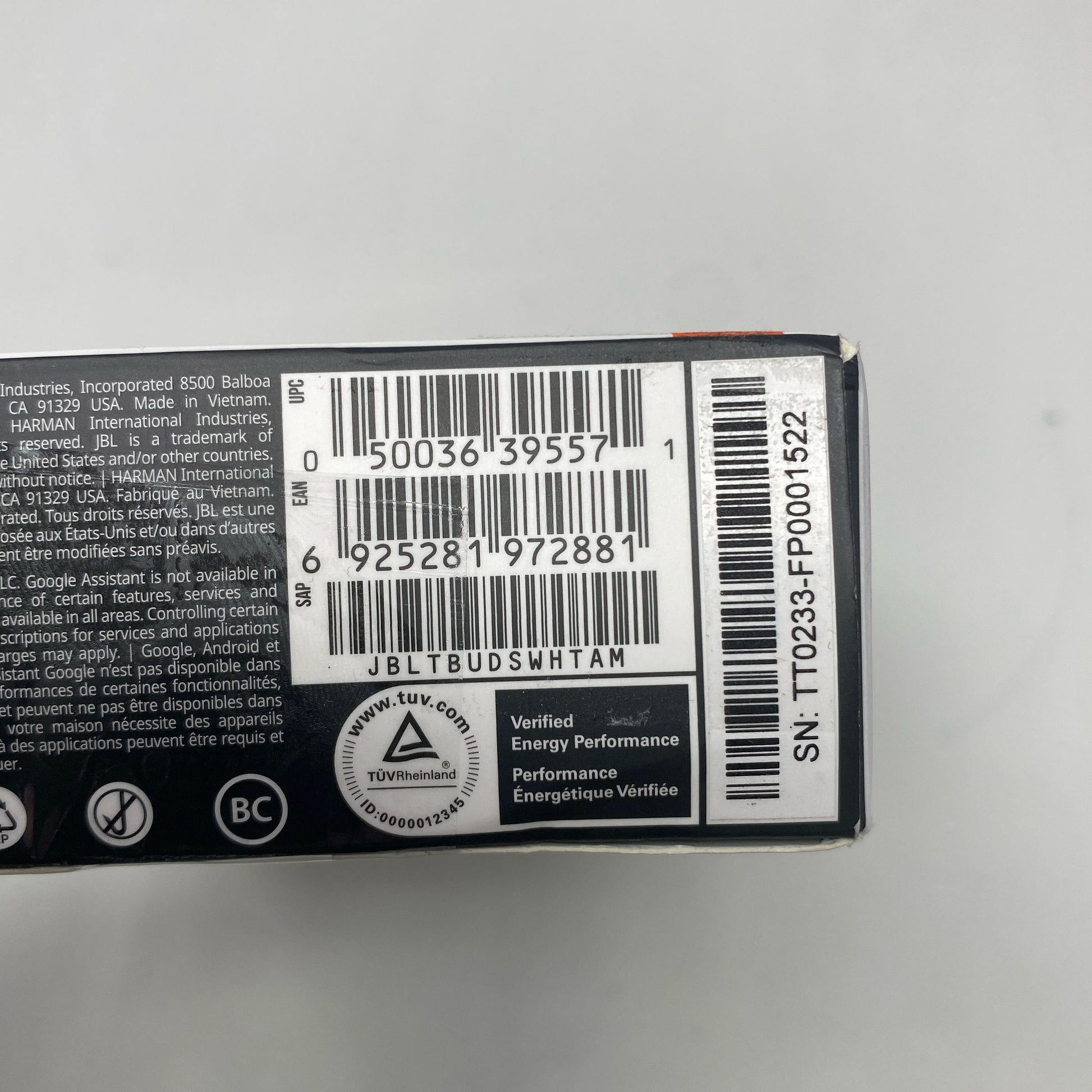 Serial #/Tag-UNT415830Q1P