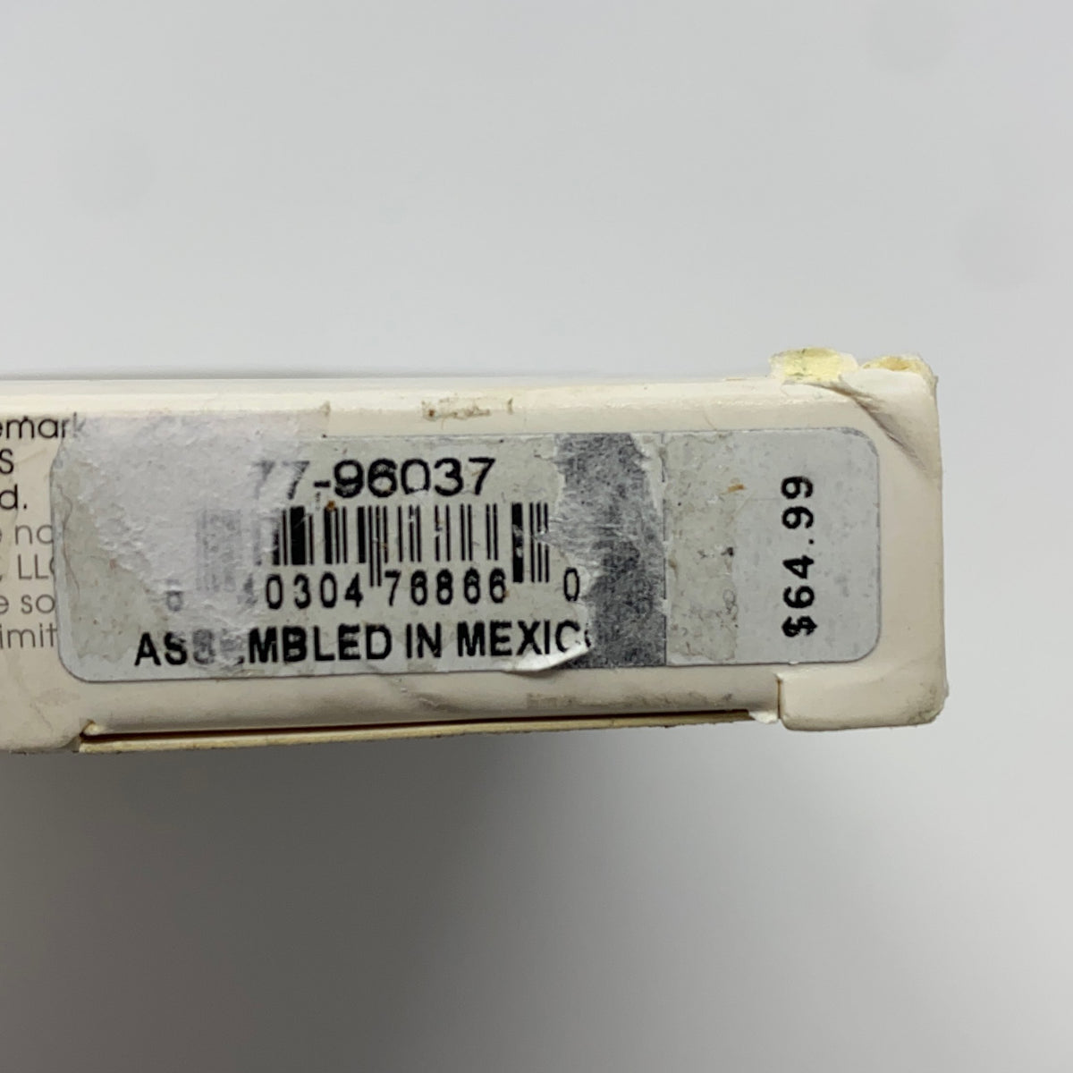 Serial #/Tag-LPNO626971037