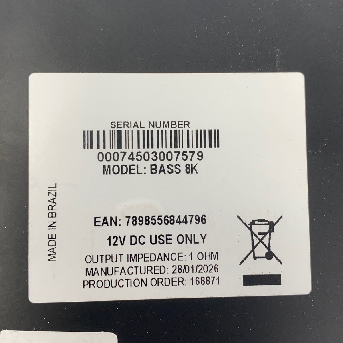 Serial #/Tag-UNT385011KZI
