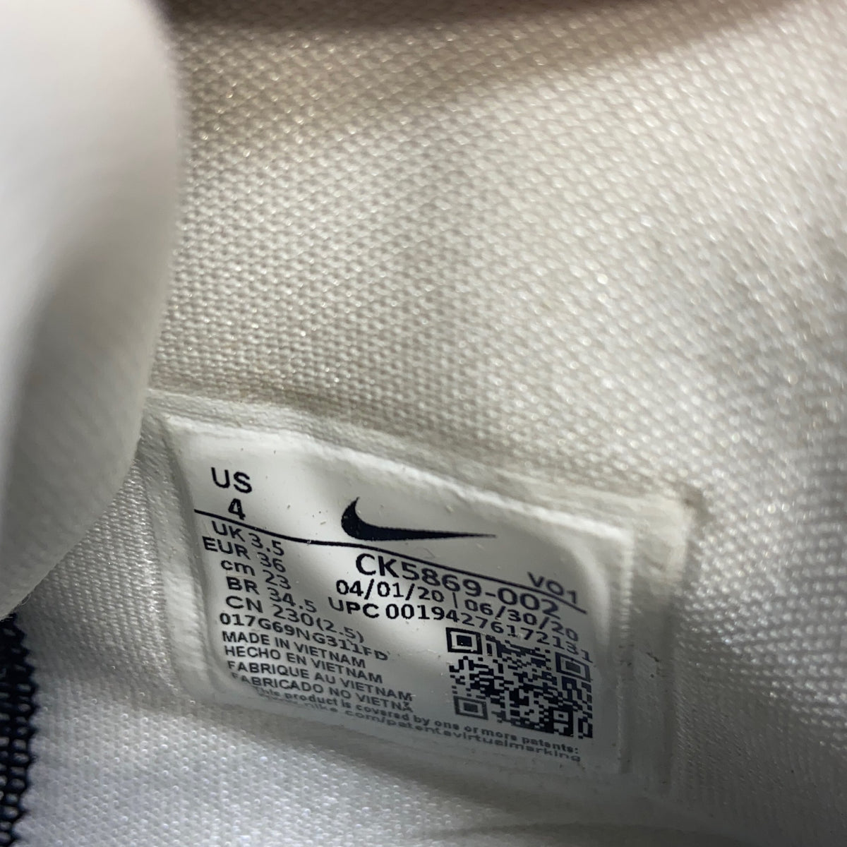 Serial #/Tag-UNT68712532Y