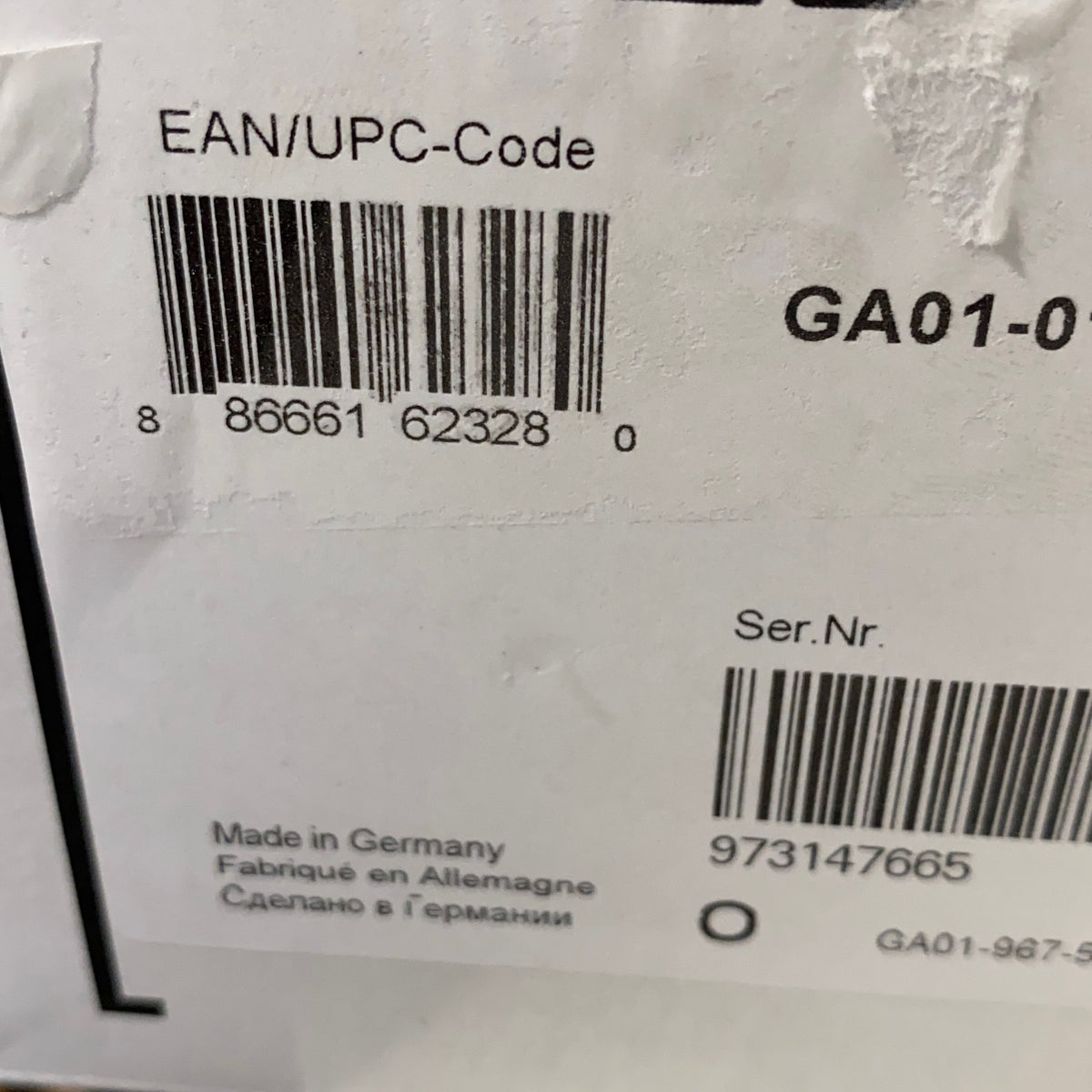 Serial #/Tag-LPNO634401481