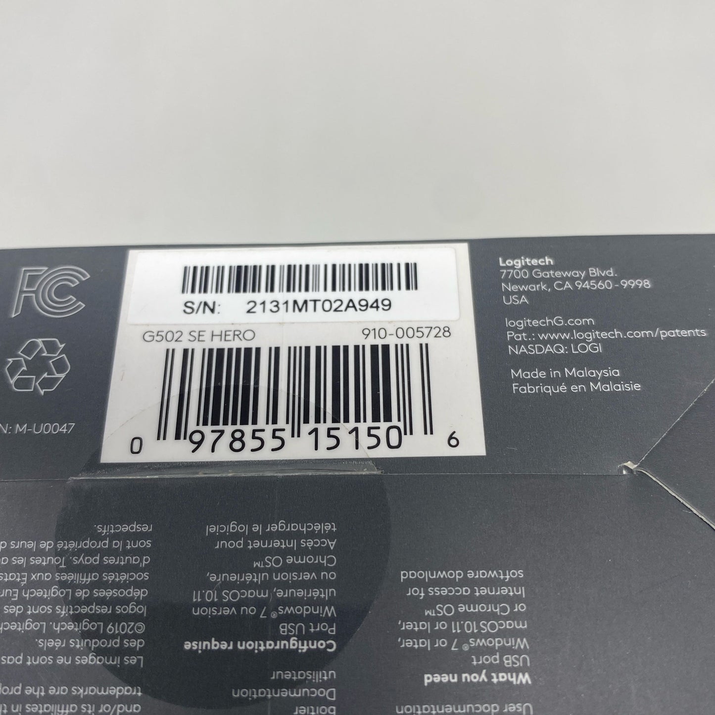 Serial #/Tag-UNT6129021D4