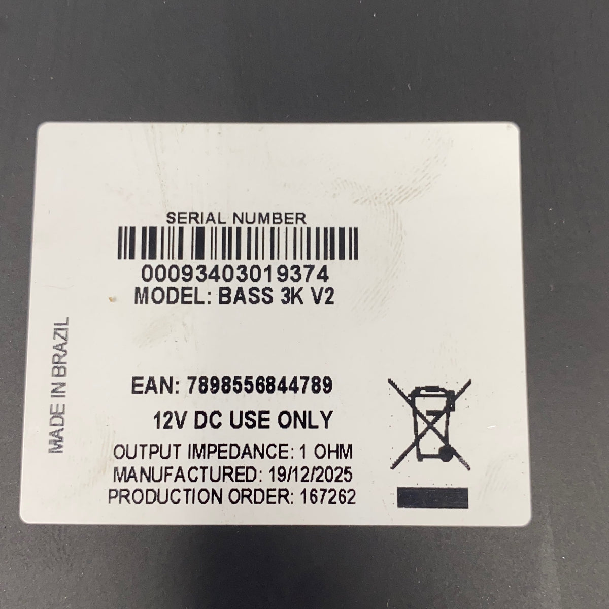Serial #/Tag-LPNO605182357