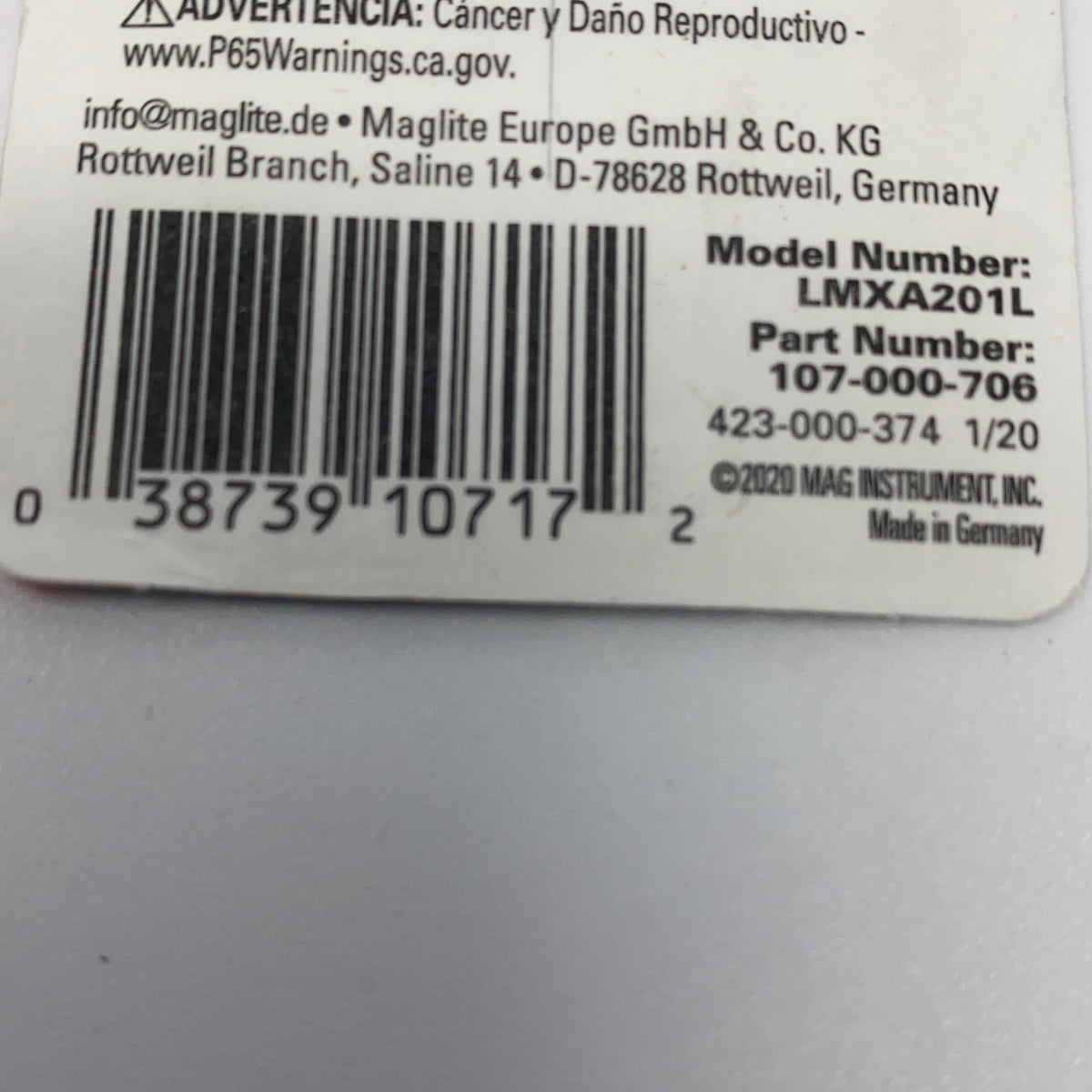 Serial #/Tag-LPNNG62YQ5QSZ
