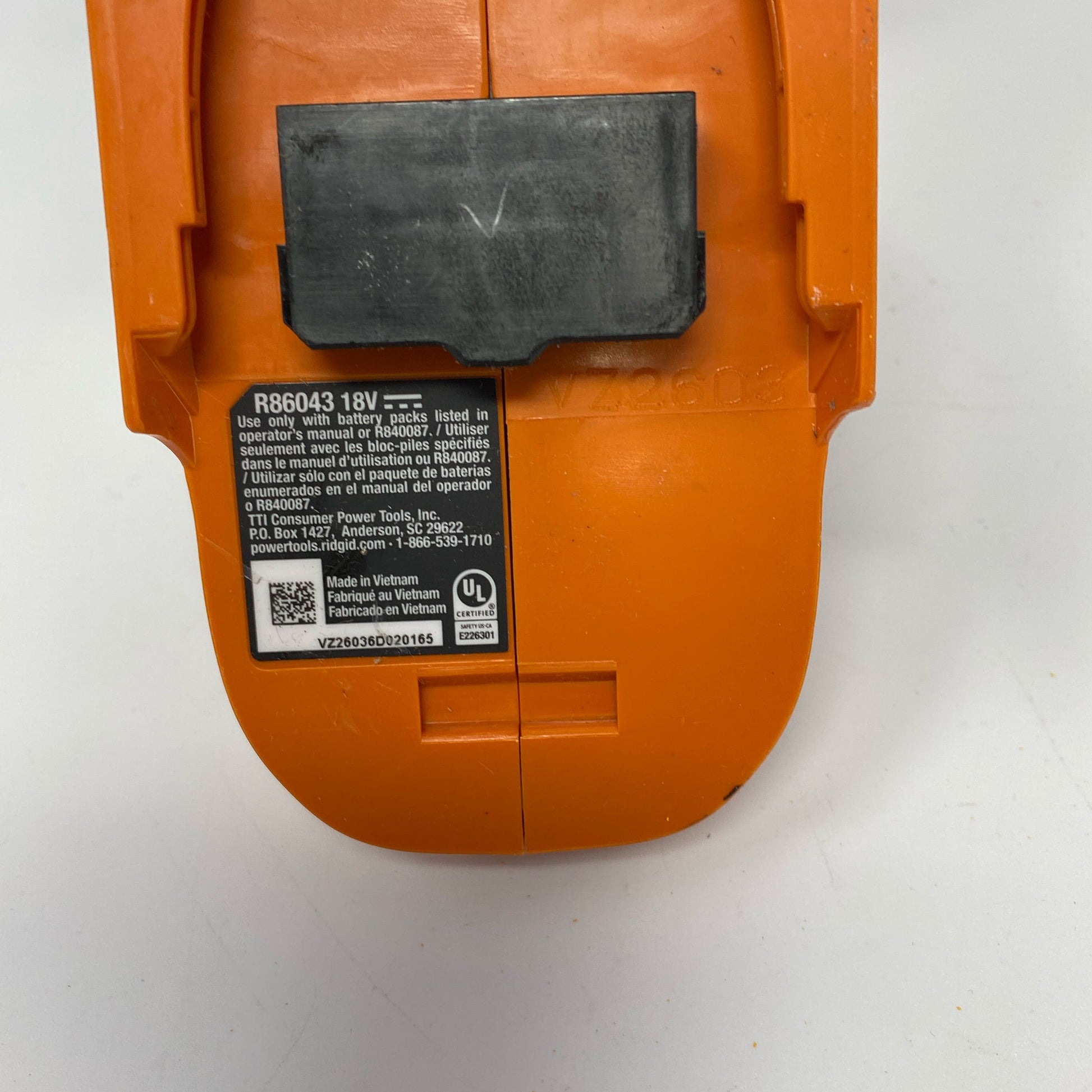 Serial #/Tag-UNT903134UXG