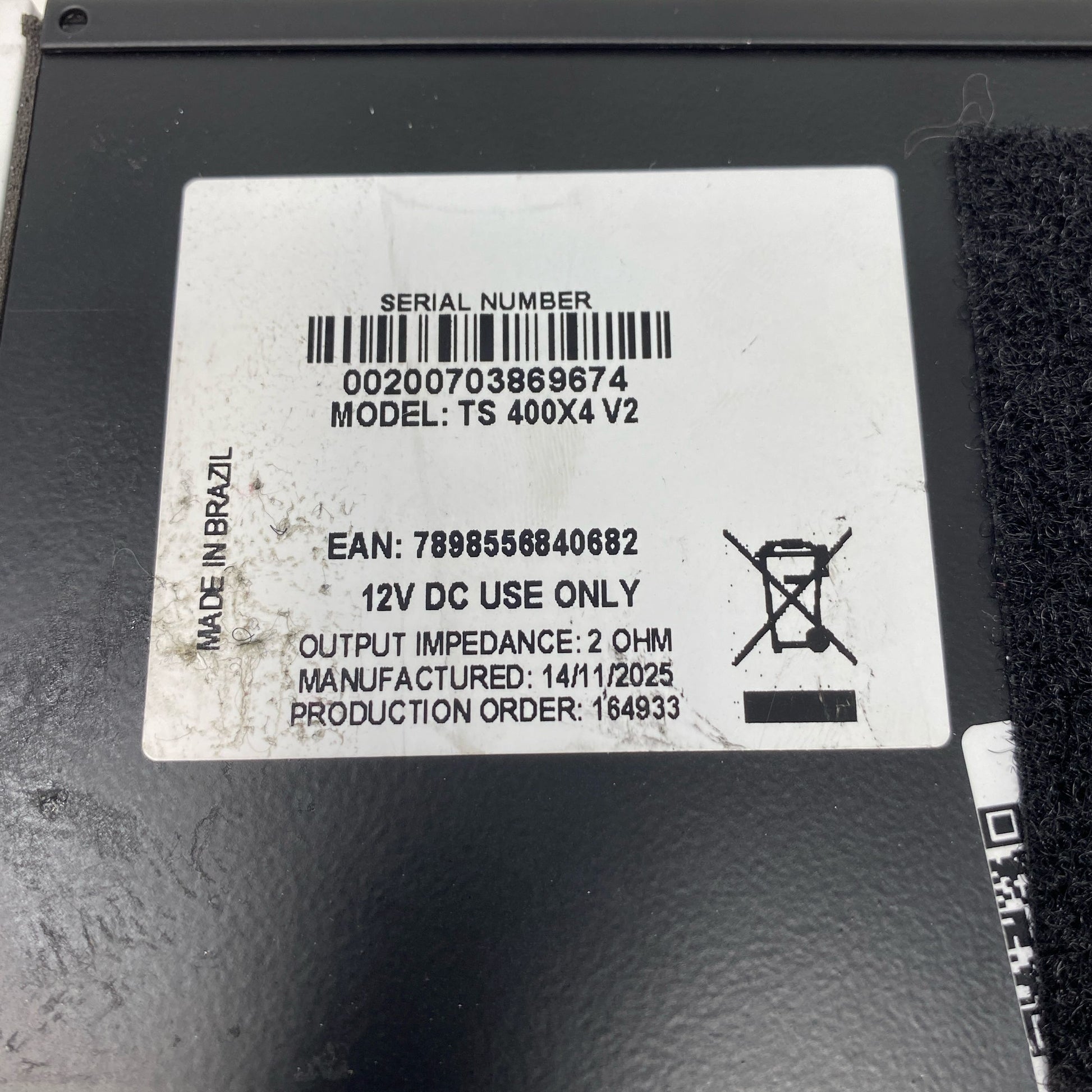 Serial #/Tag-UNT618243X6C