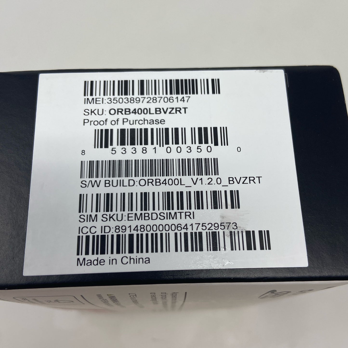 Serial #/Tag-UNT66000929B