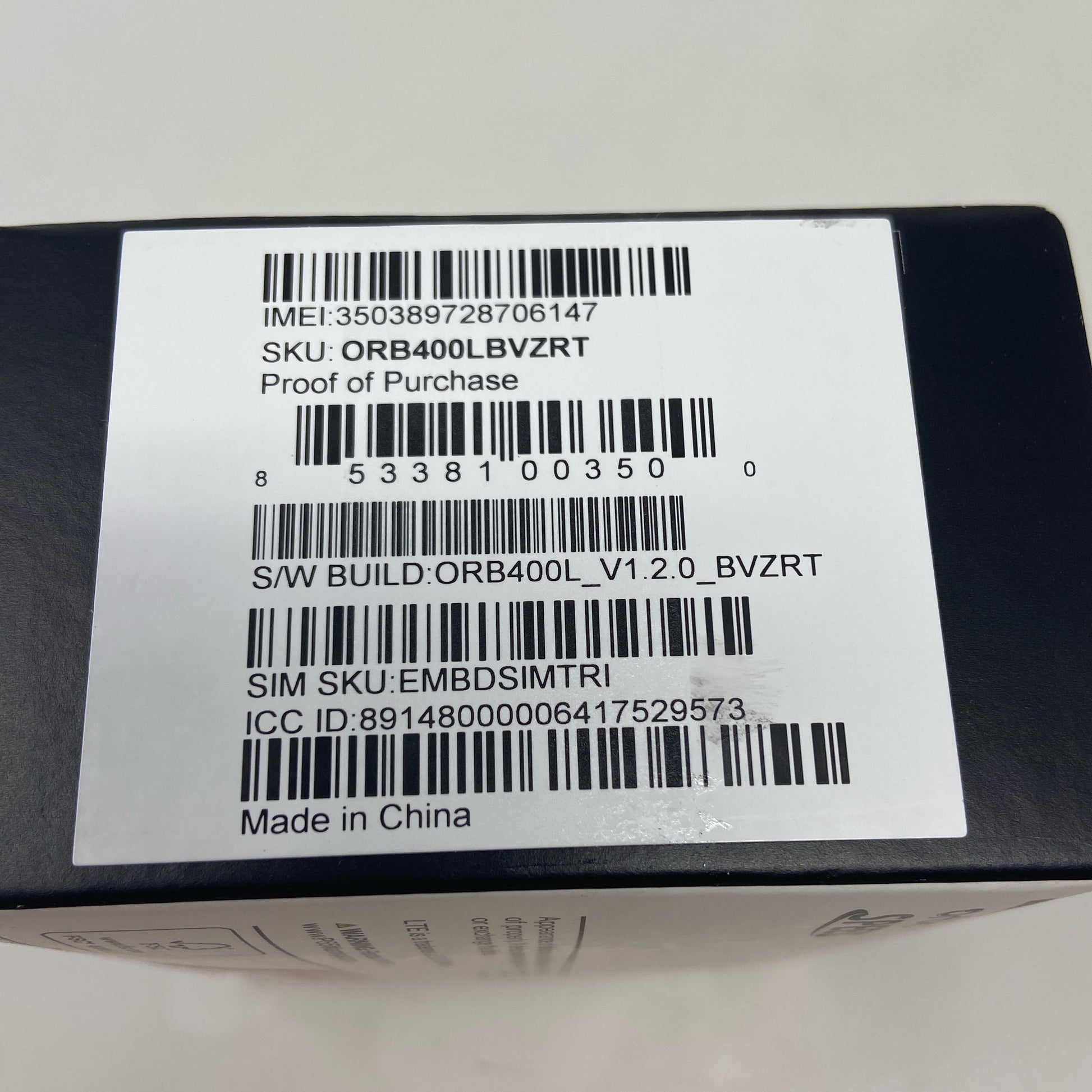 Serial #/Tag-UNT66000929B