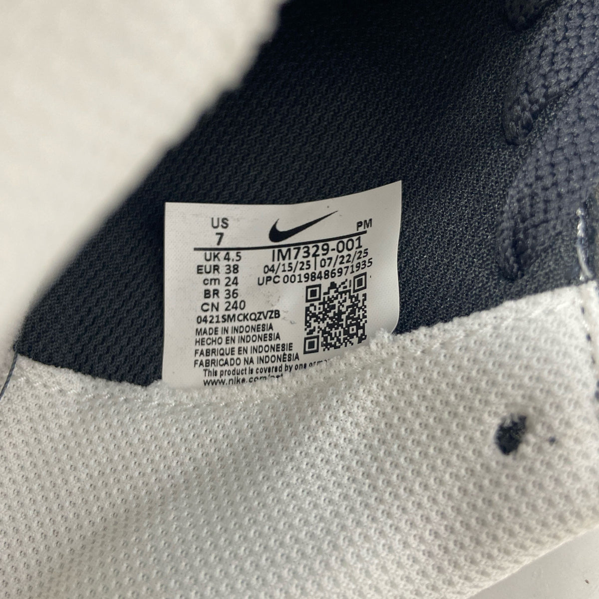 Serial #/Tag-UNT249966JV0