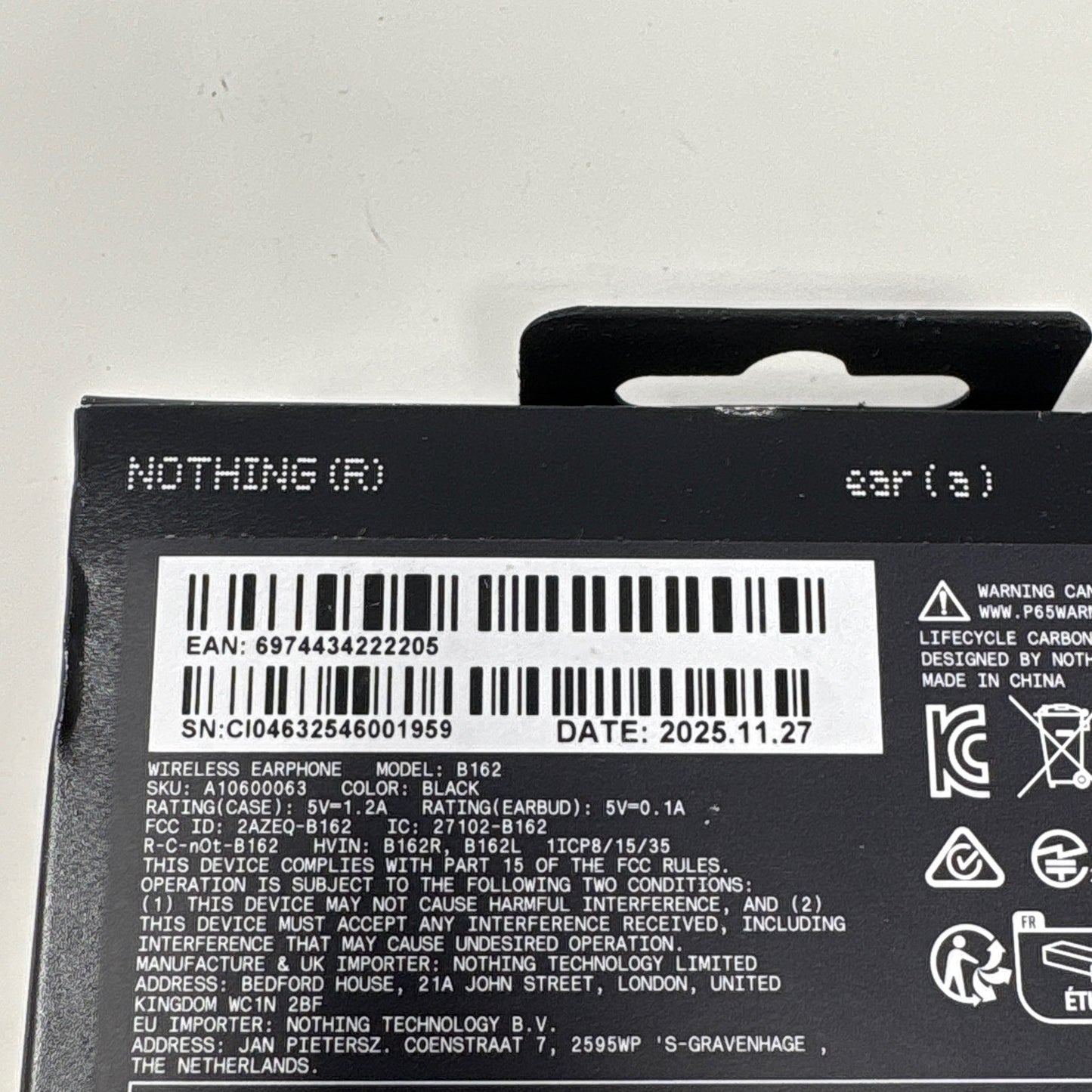 Serial #/Tag-UNT478553XEG