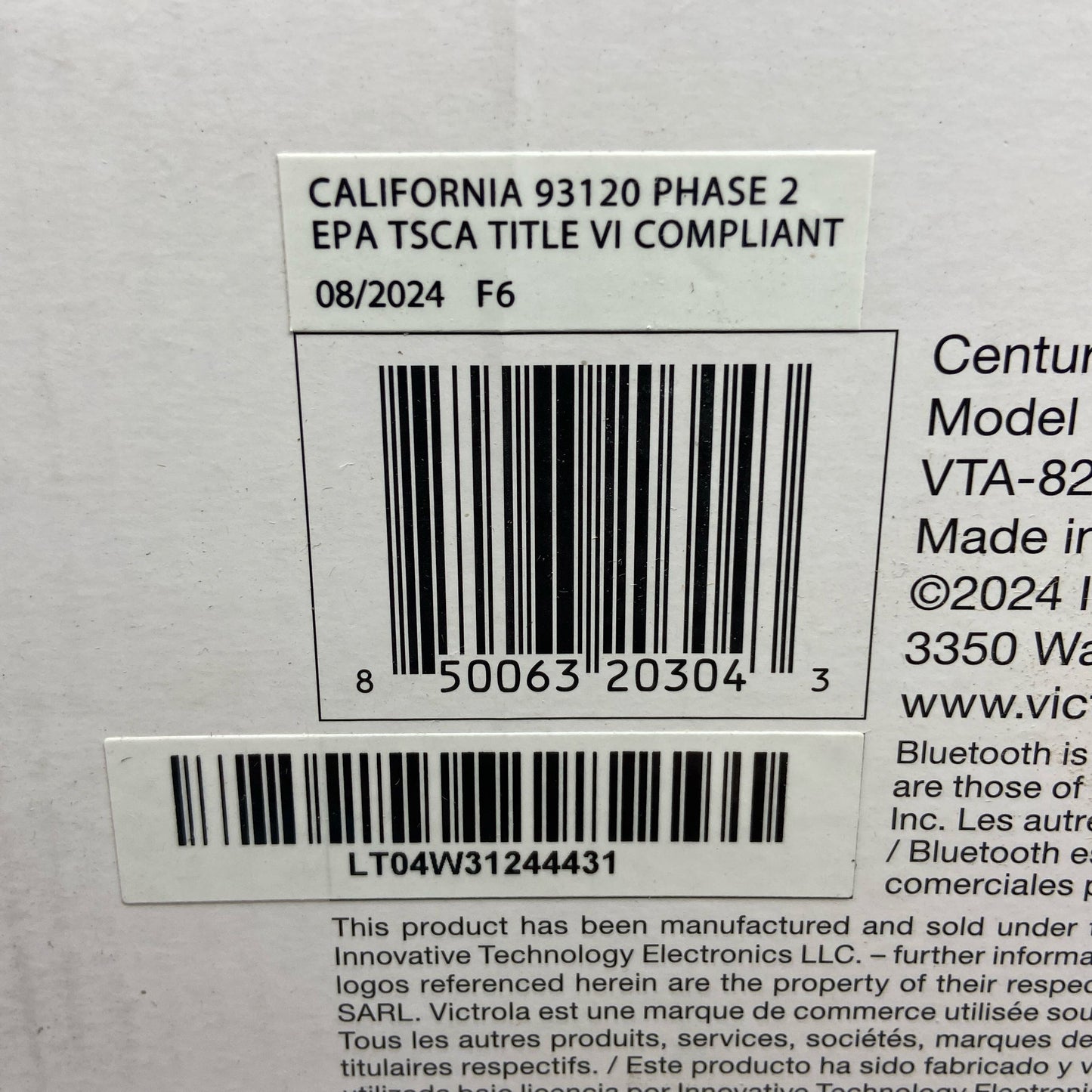 Serial #/Tag-LPNNA68KXD3TK