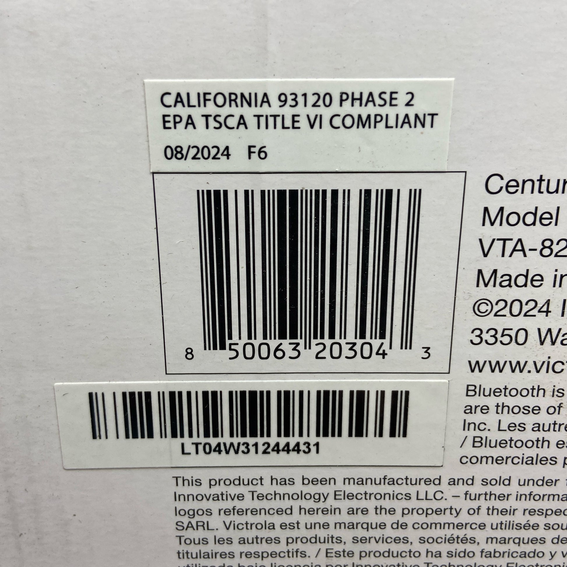 Serial #/Tag-LPNNA68KXD3TK