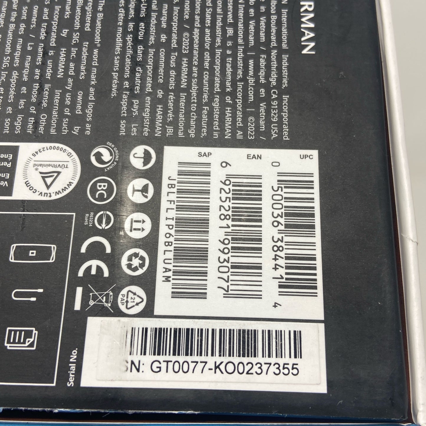 Serial #/Tag-UNT8705740P7