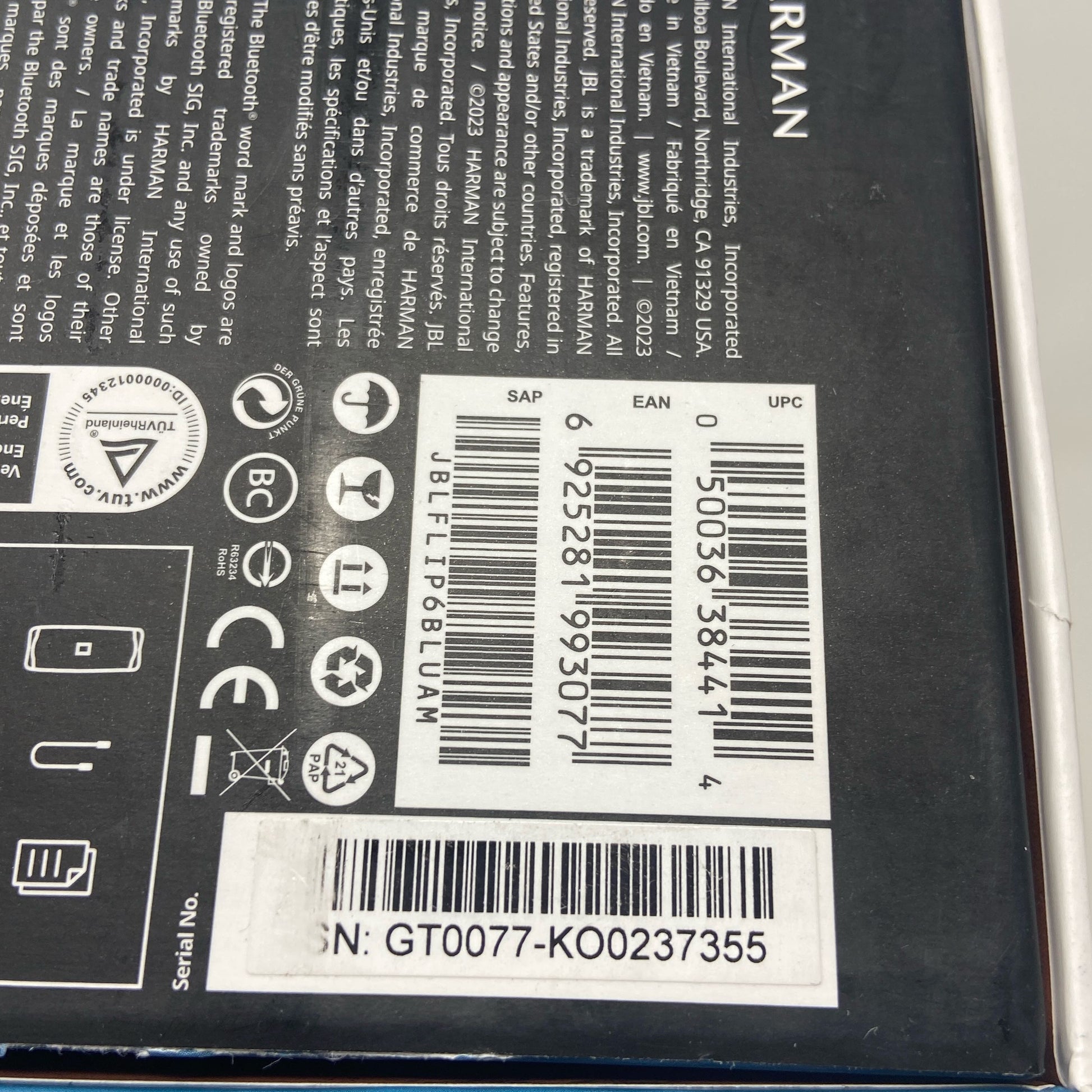 Serial #/Tag-UNT8705740P7