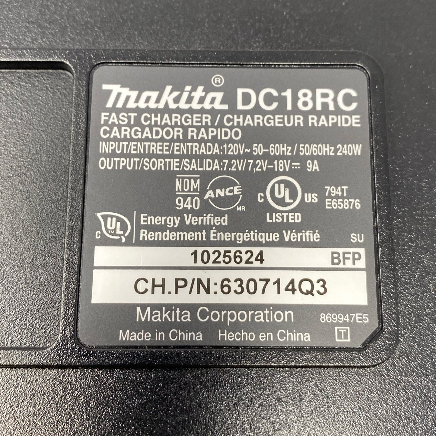 Serial #/Tag-LPNPMGK2122713