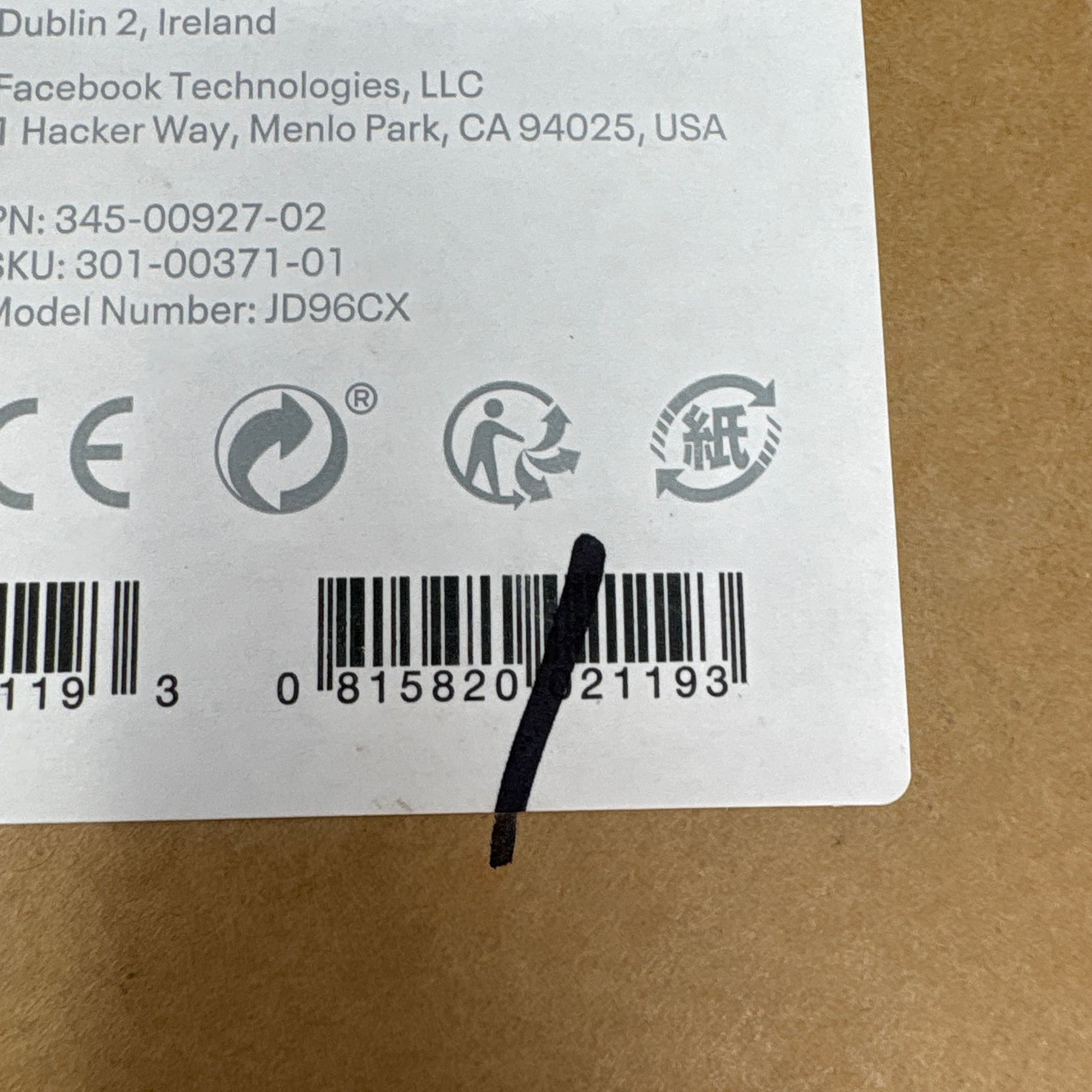 Serial #/Tag-UNT607130332