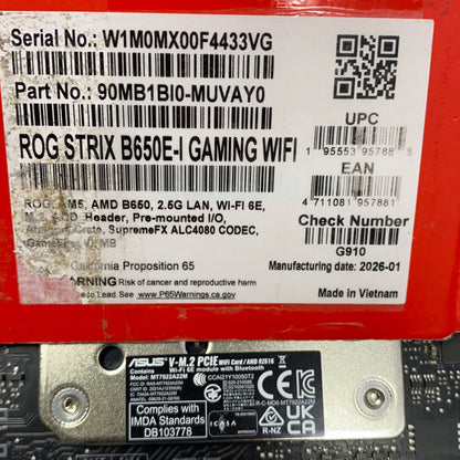 Serial #/Tag-UNT30678303P