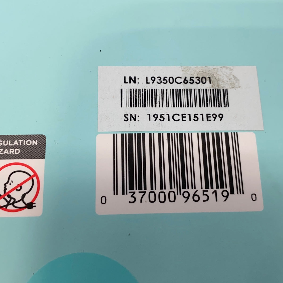 Serial #/Tag-UNT1005310W9