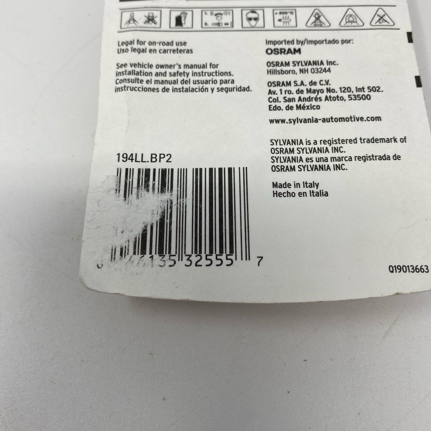 Serial #/Tag-LPNAC640808858