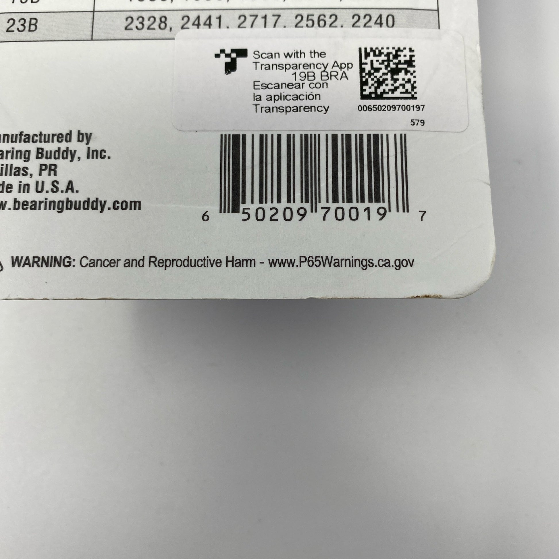 Serial #/Tag-LPNO590422355