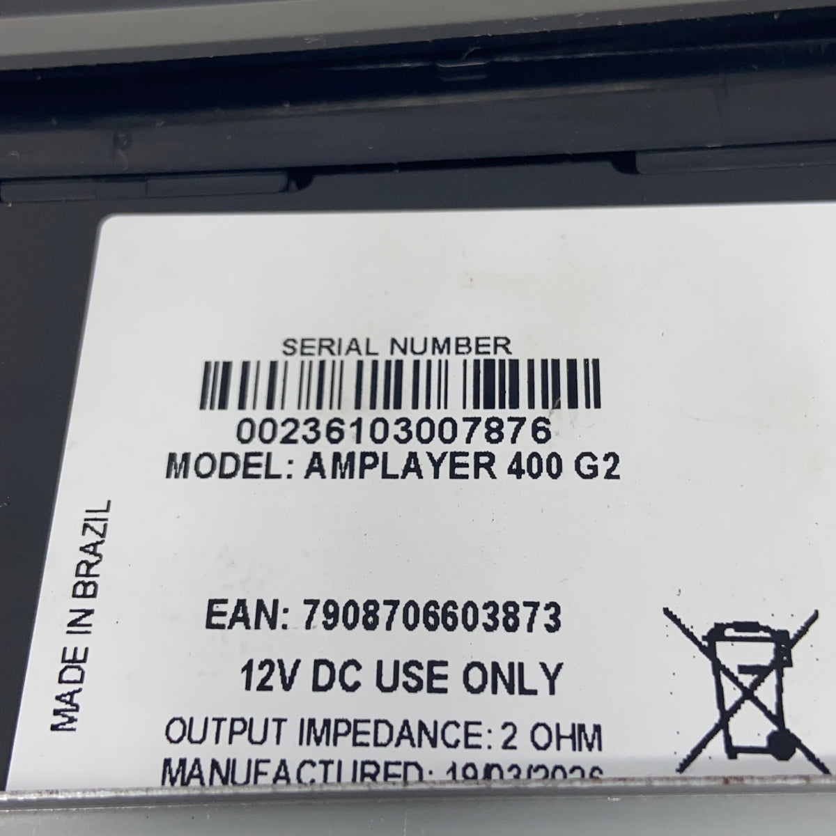 Serial #/Tag-LPNO613098282