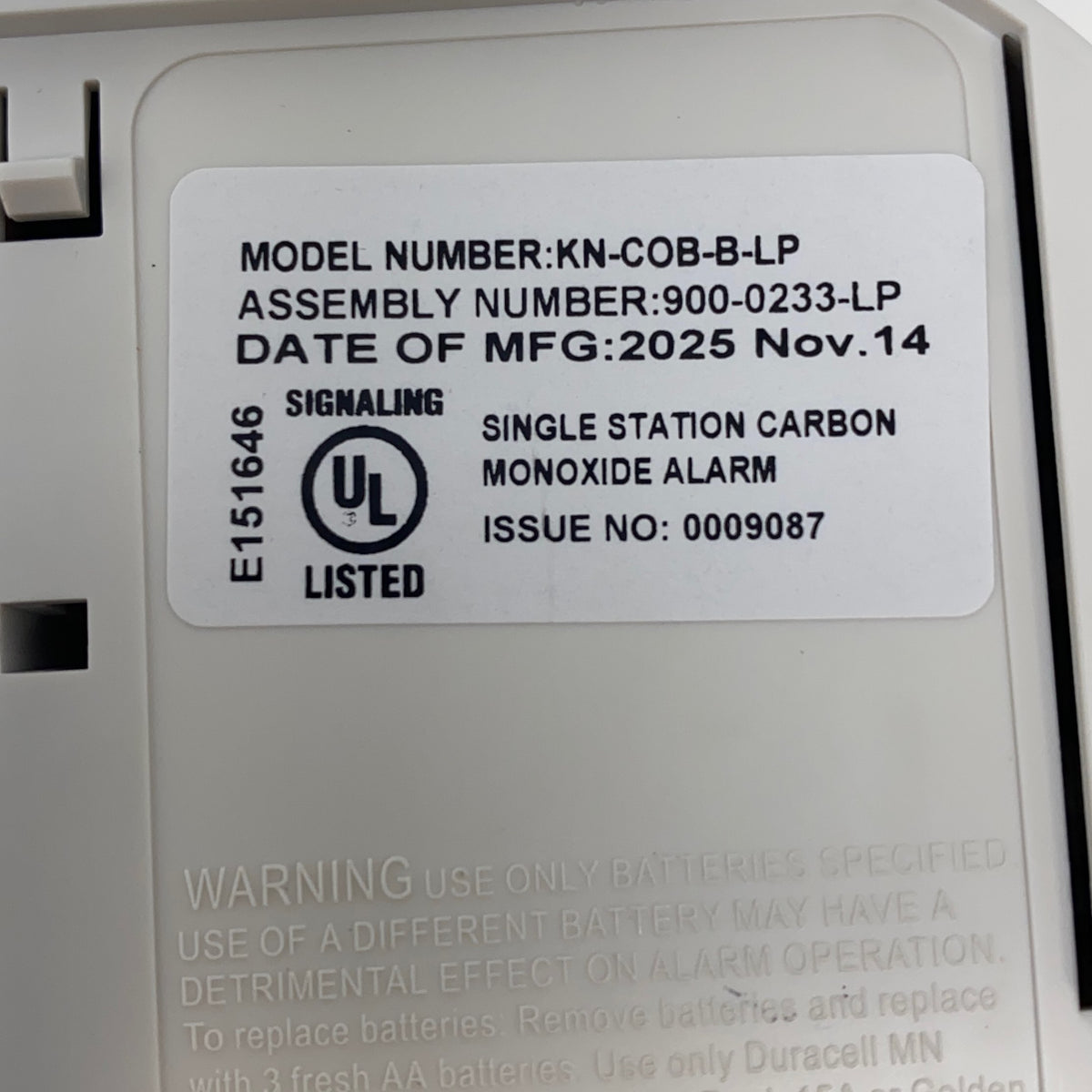 Serial #/Tag-LPNAC827521533