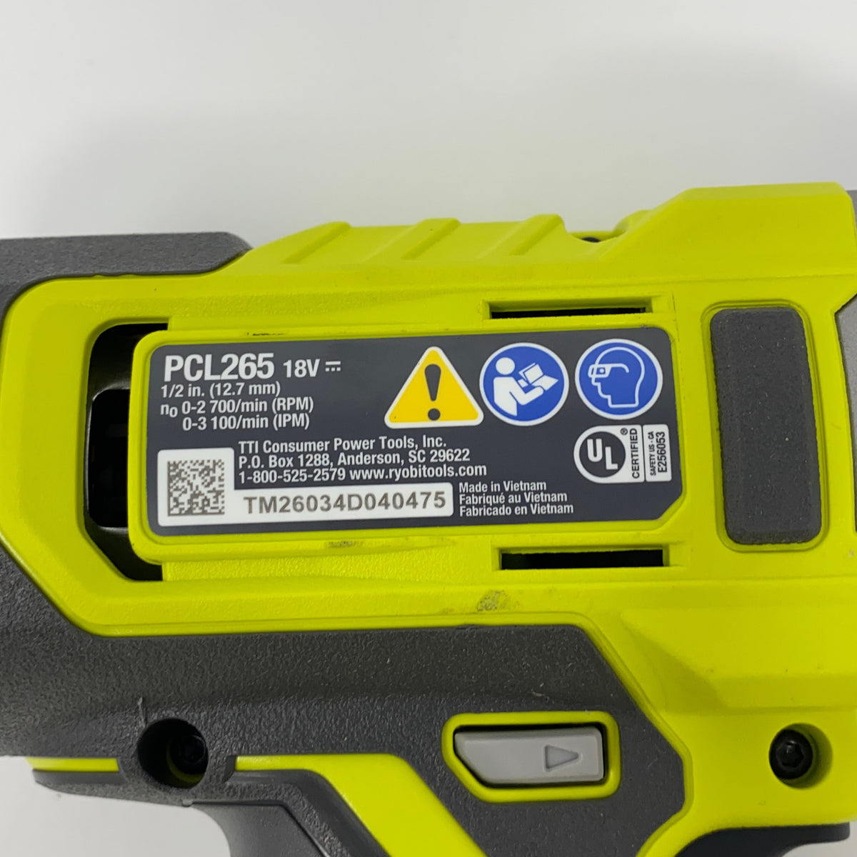 Serial #/Tag-UNT566301KPS