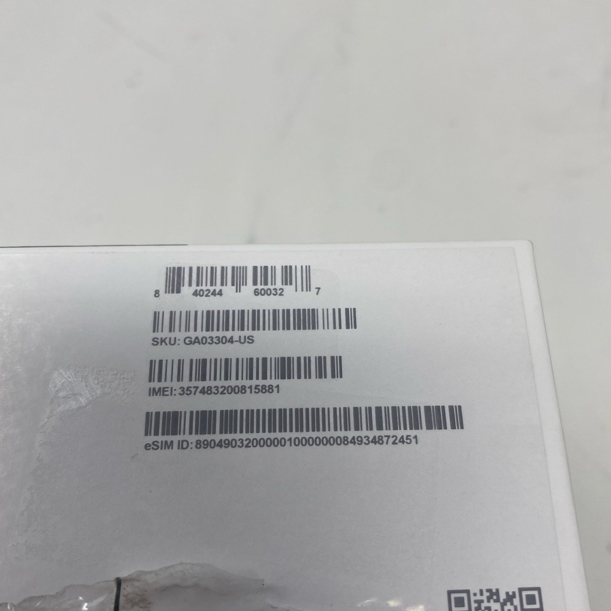 Serial #/Tag-UNT904622GNX