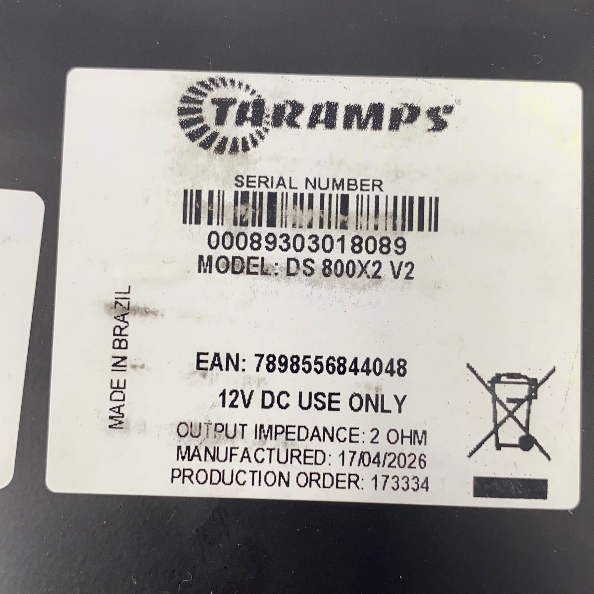 Serial #/Tag-LPNPMGF6049695
