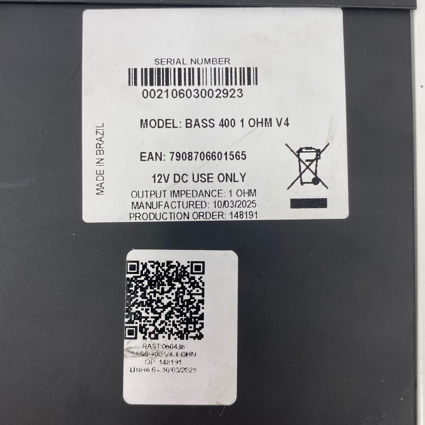 Serial #/Tag-LPNO561854235