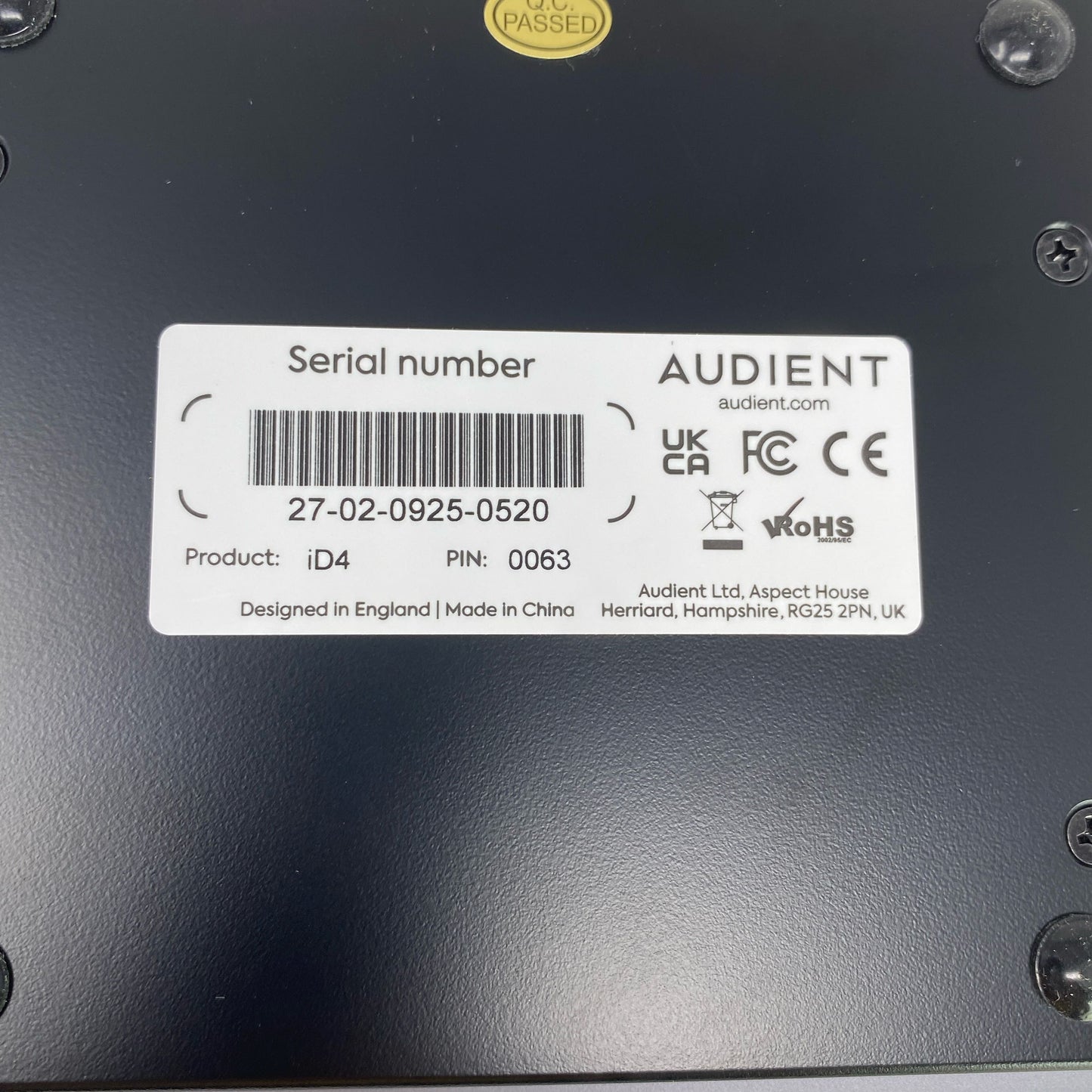 Serial #/Tag-LPNNB6ZVZ95K9