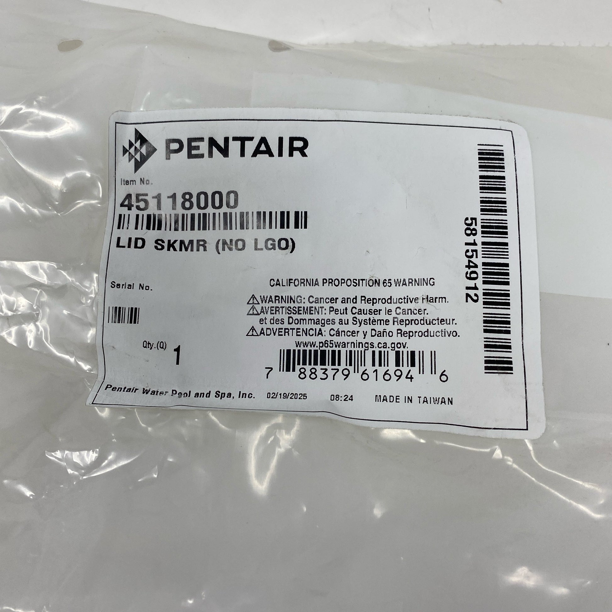 Serial #/Tag-UNT6014894OA