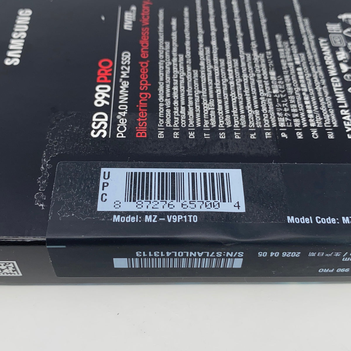Serial #/Tag-UNT478534VV8