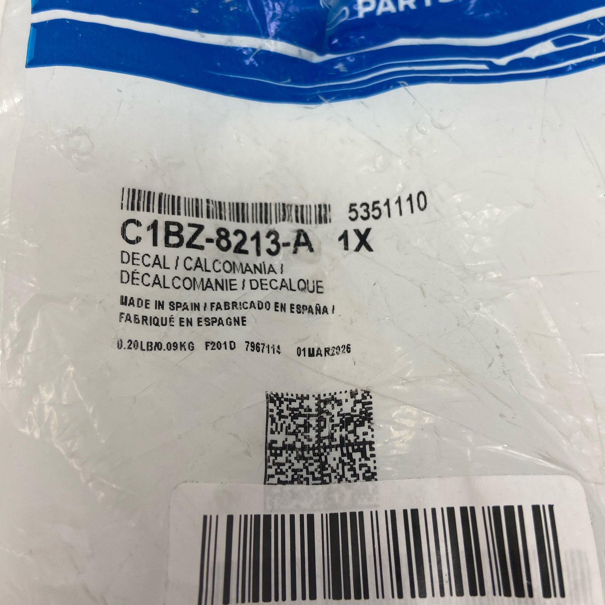 Serial #/Tag-LPNNE6M124GLS